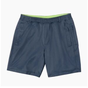 Birddogs Men's Athletic Shorts Navy with Lime Waistband